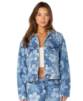 Roxy Women's Big Tide Cropped Denim Jacket
