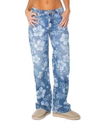 Джинсы Roxy Women's Haven Flora с низкой посадкой