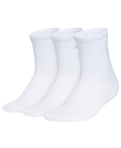 adidas Women's Embroidered Logo Detail Quarter High Socks, 3-Pack