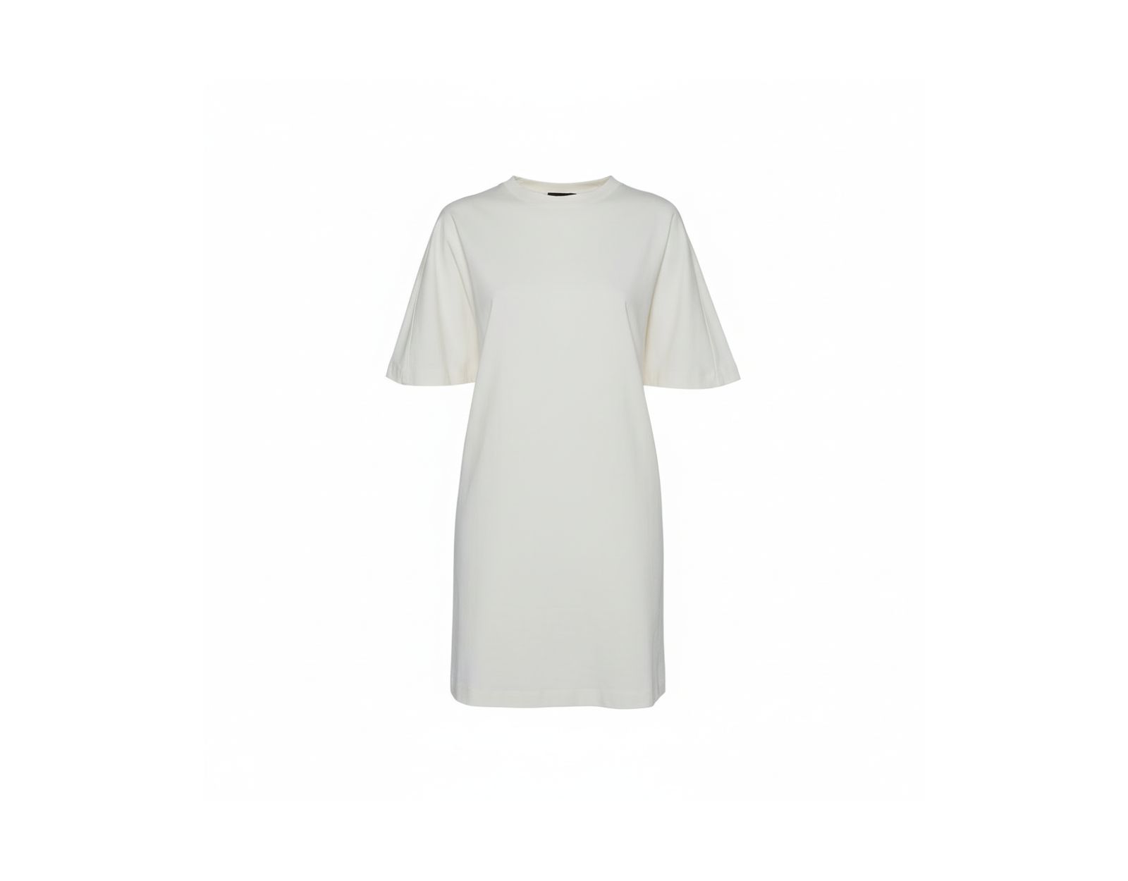 Платье-рубашка Balenciaga Off White Cotton Knit Oversized