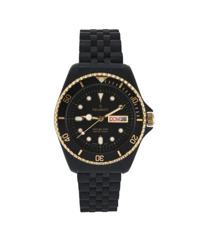 Мужские часы Peugeot Round 40mm Matte Black
