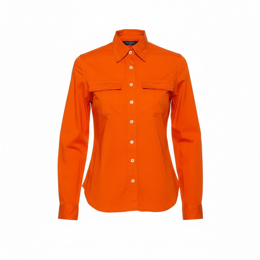 Pre-Owned Burberry Women's Pocket Detail Button Front Shirt