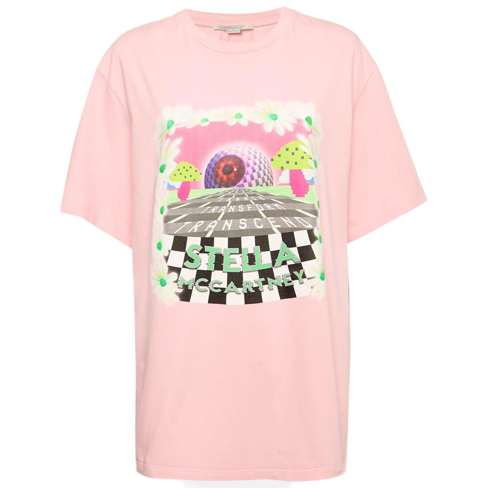 Pre-Owned Stella Mccartney Women's Printed Cotton Day Tripper Oversized T-Shirt