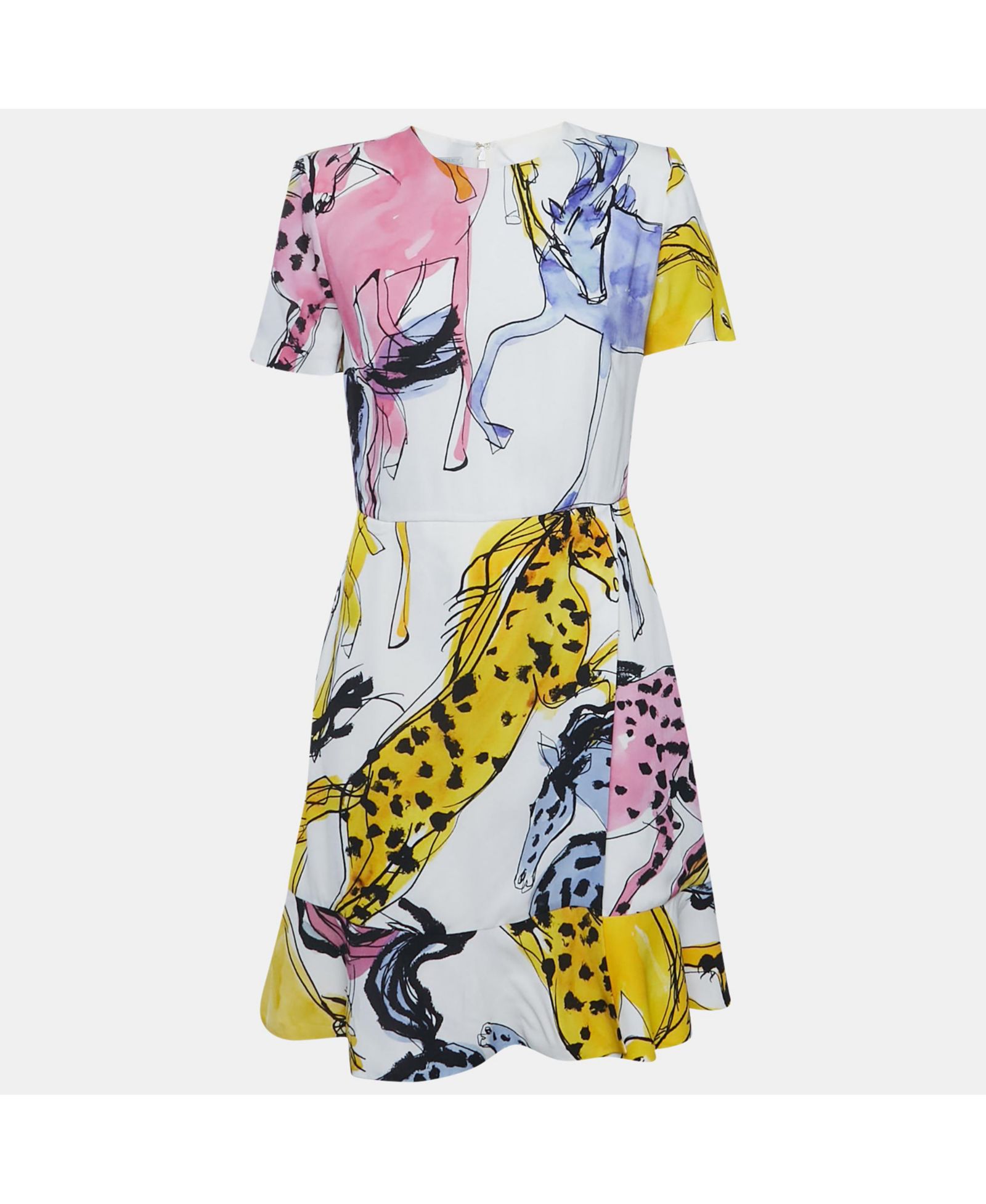 Stella Mccartney Женское мини-платье Printed Crepe