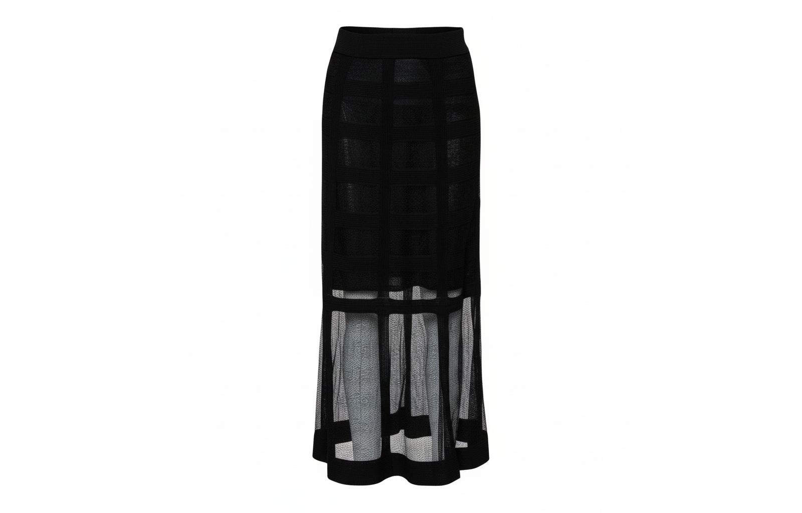 Pre-Owned Alexander Mcqueen Women's Patterned Silk Knit Midi Skirt