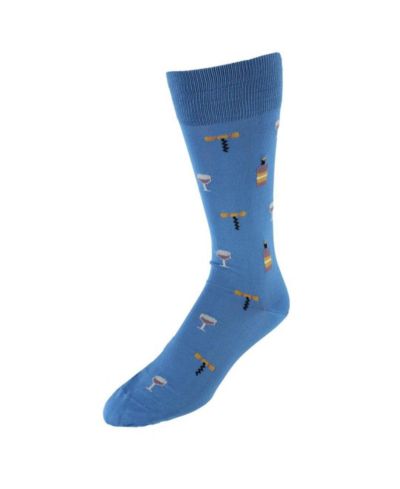 TRAFALGAR Мужские хлопковые носки Mid Calf с принтом I'll Drink to That (1 пара)