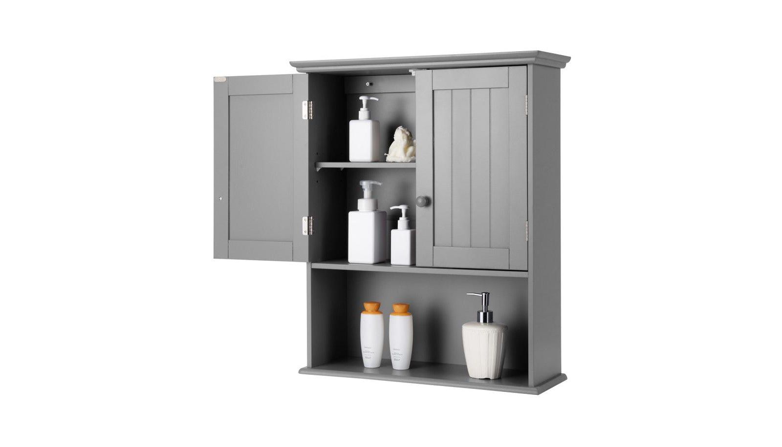 Clihome Smart 3-Tier Bathroom Organizer - Rust Proof Cabinet with Quick Installation & Modern