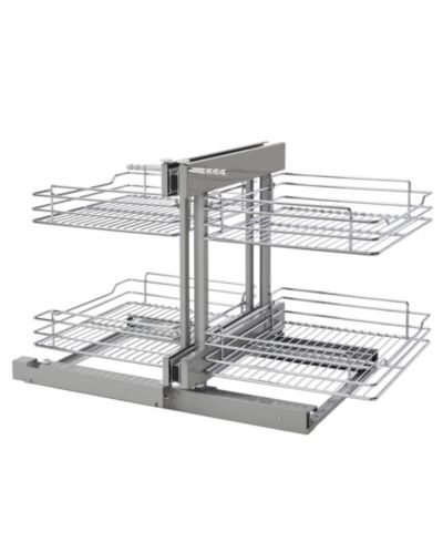 Rev-A-Shelf 18" Blind Corner Kitchen Cabinet Organizer w/ Soft-close, 5PSP-18SC-CR