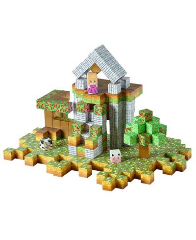 Hongge Castle Theme Magnetic Building Blocks 150-Piece Building Set, Ages 3+