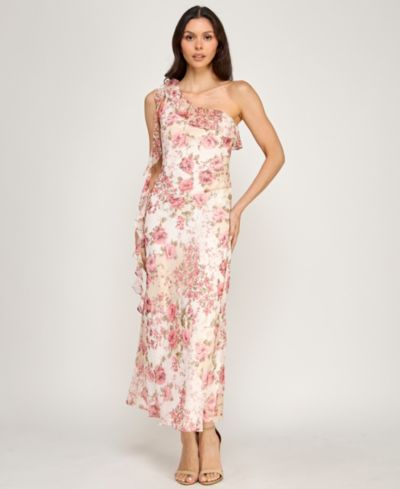Детское INVITEE One-Shoulder Ruffle платье