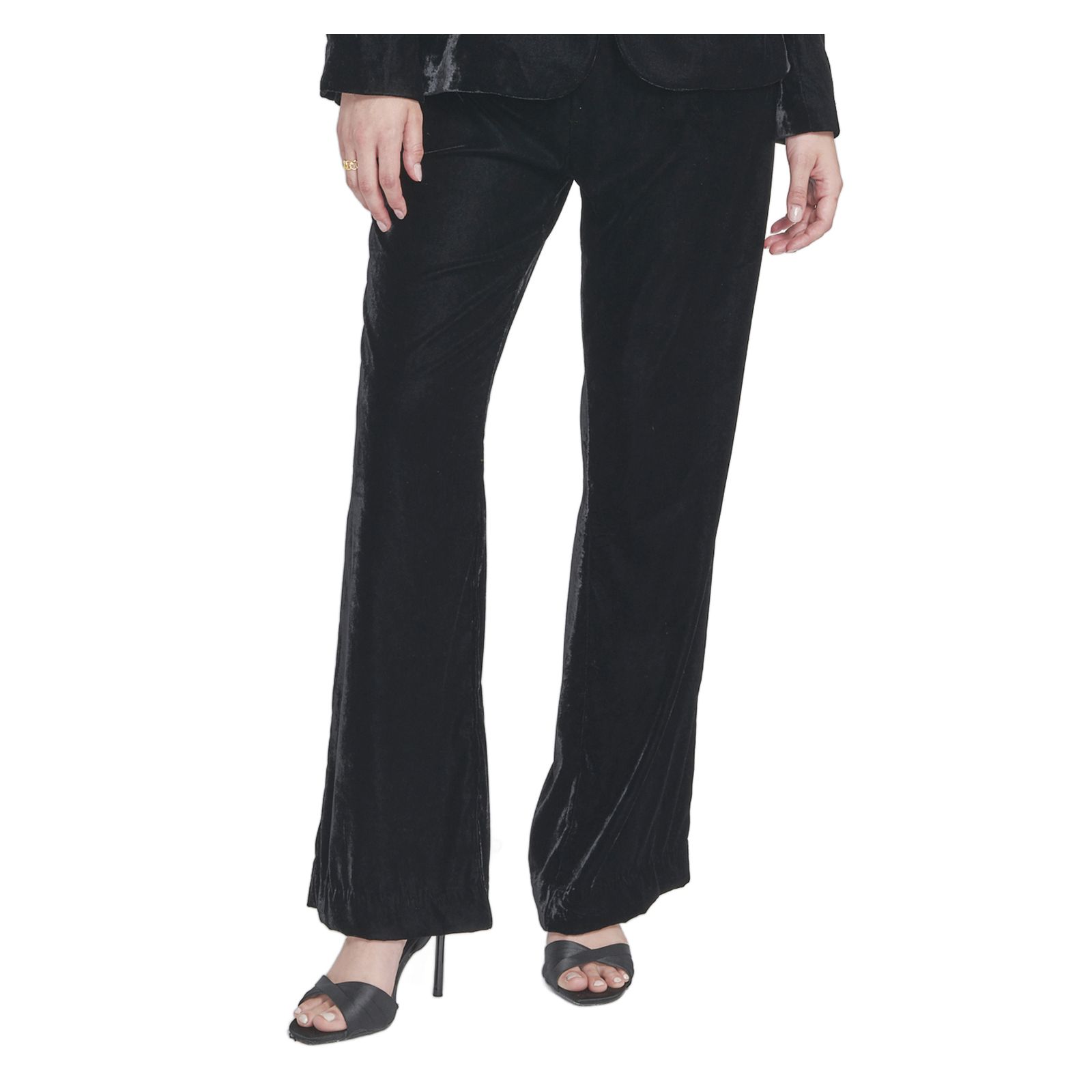 Женские брюки ELLE Collection Velvet Suit Trousers Wide-Leg Pants
