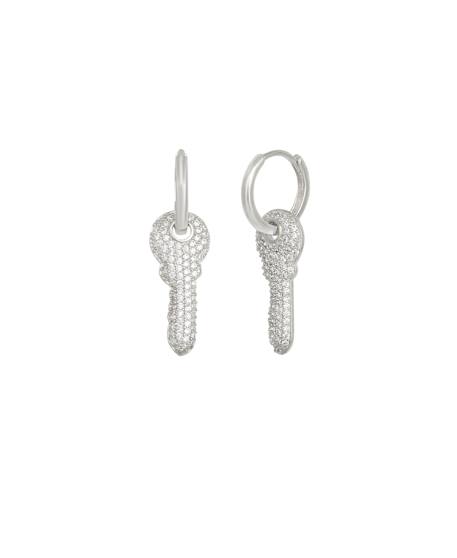 Серьги-кольцо Spero London Key Hoop Sterling