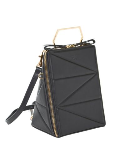 SUSU Leather Convertible Backpack Purse Crossbody Bag with Gold Handle