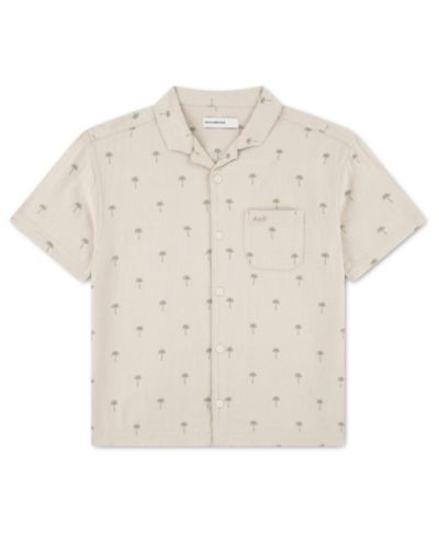 abercrombie kids Boys' Short-Sleeve Linen Camp Shirt