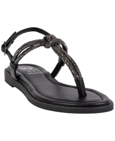 Женские сандалии GC Shoes Alonde с декором и ремешком T-Strap