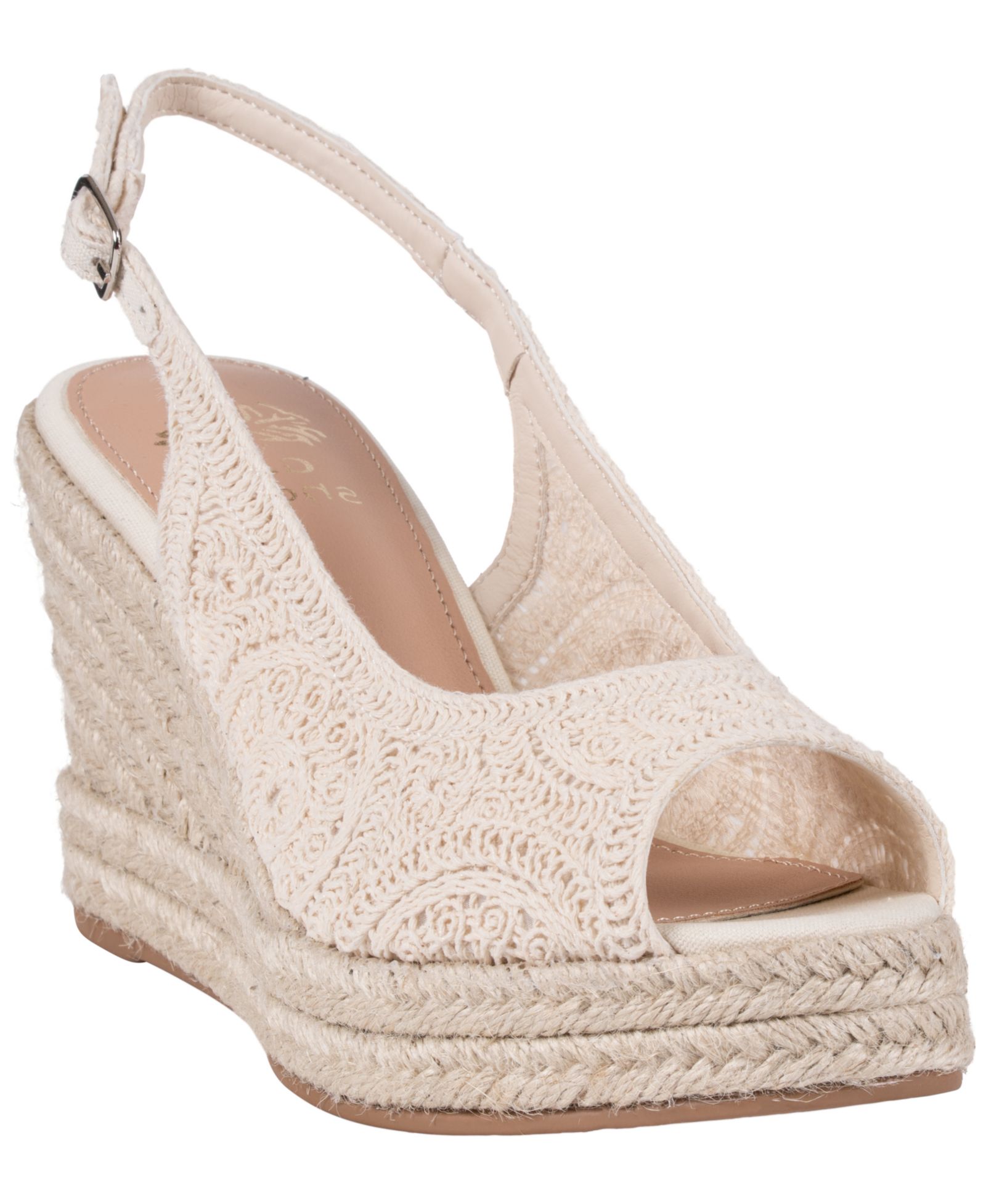 Женские сандалии GC Shoes Women's Bowery Crochet Espadrille Wedge