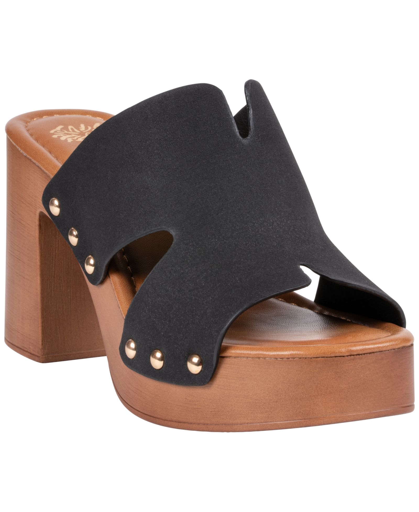 GC Shoes Women's Cocktail Wooden Block Heel Platform Sandals