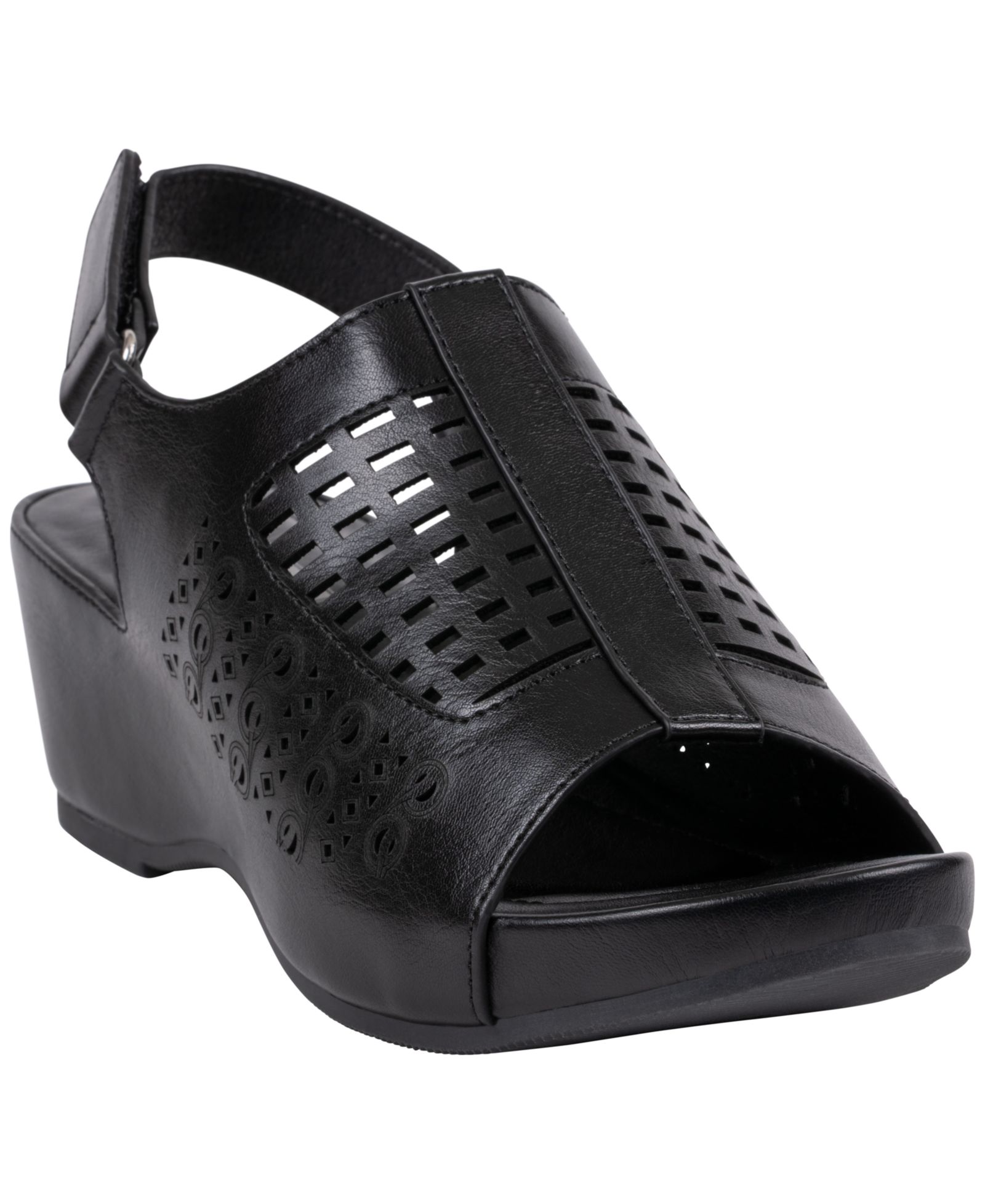 GC Shoes Women's Mahina Perforated Wedge Sandals