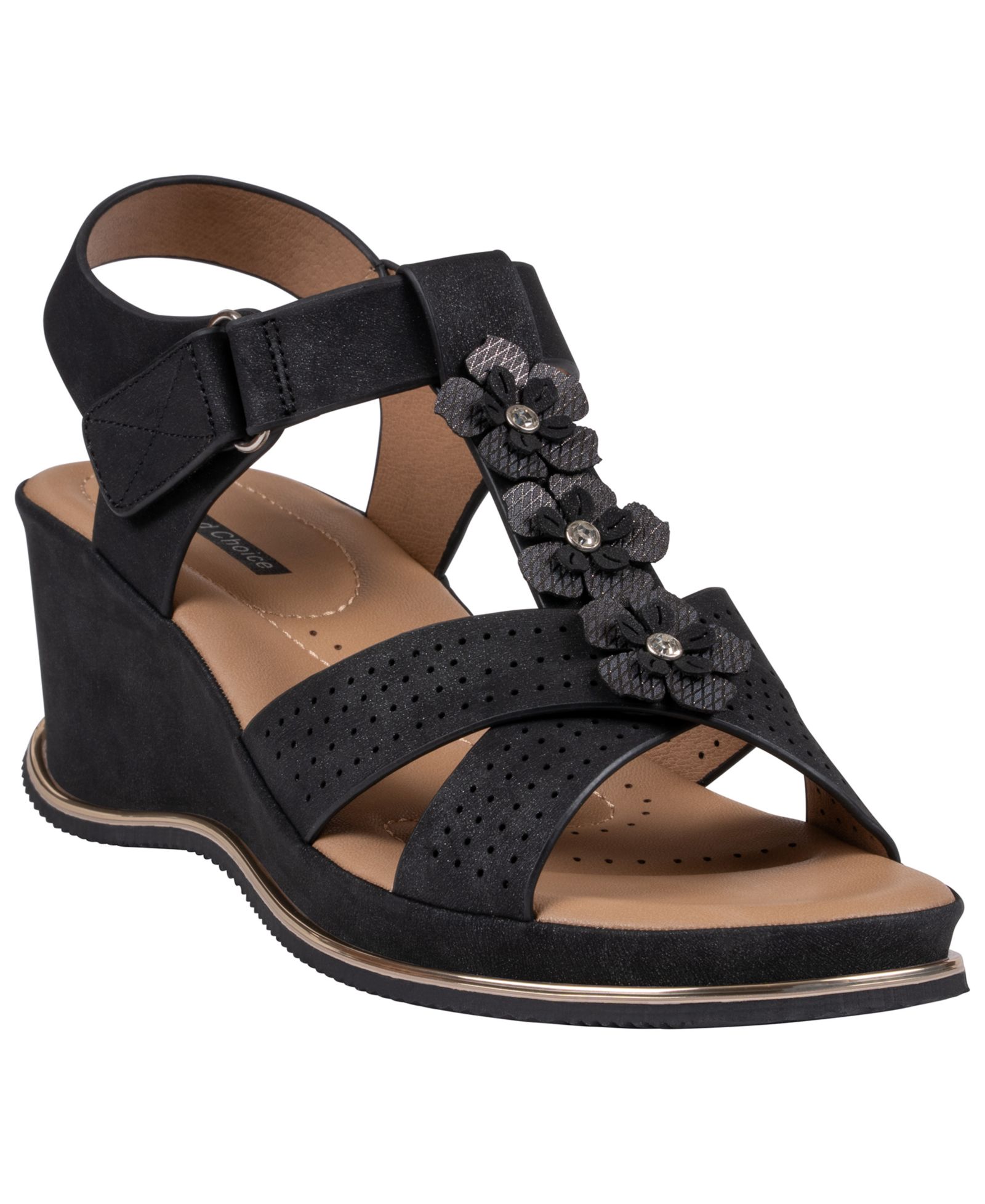 GC Shoes Женские босоножки Miko на платформе с цветочным принтом