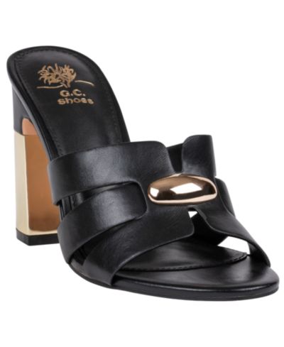 GC Shoes Женские сандалии Verona с металлическим акцентом и каблуком