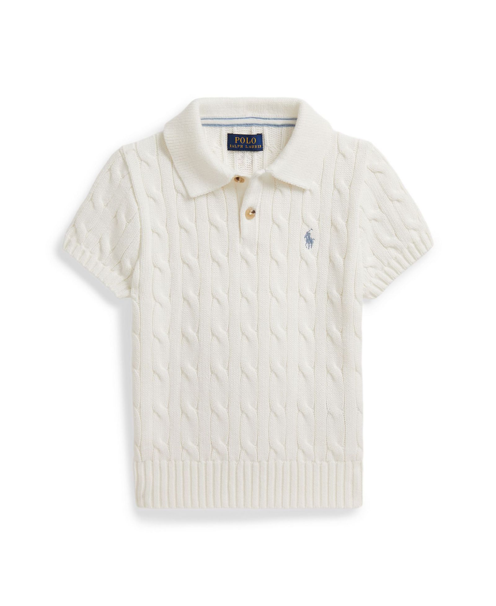 Polo Ralph Lauren Boys' 2-7 Cable-Knit Cotton Polo Sweater