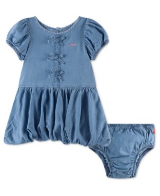 Levi's Детский комплект из платья с коротким рукавом и подгузника, 2 части
