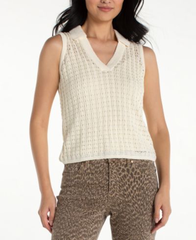 Женский трикотажный джемпер sleeveless