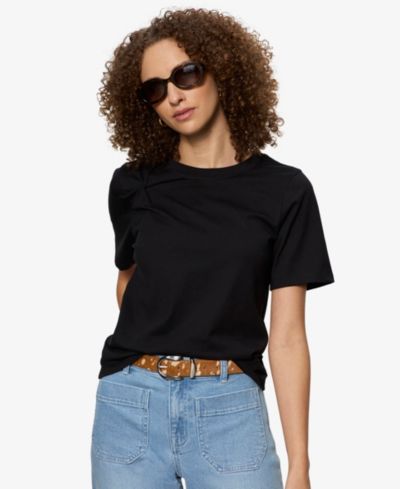 Sanctuary Women's Soft Twist Detail Crew Neck T-Shirt