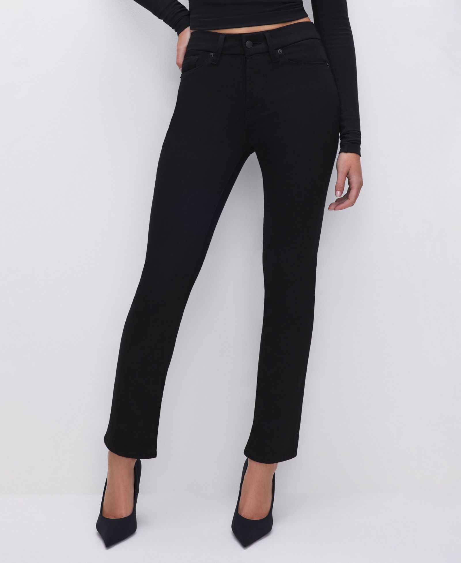 Good American Women's Straight Fit Jeans