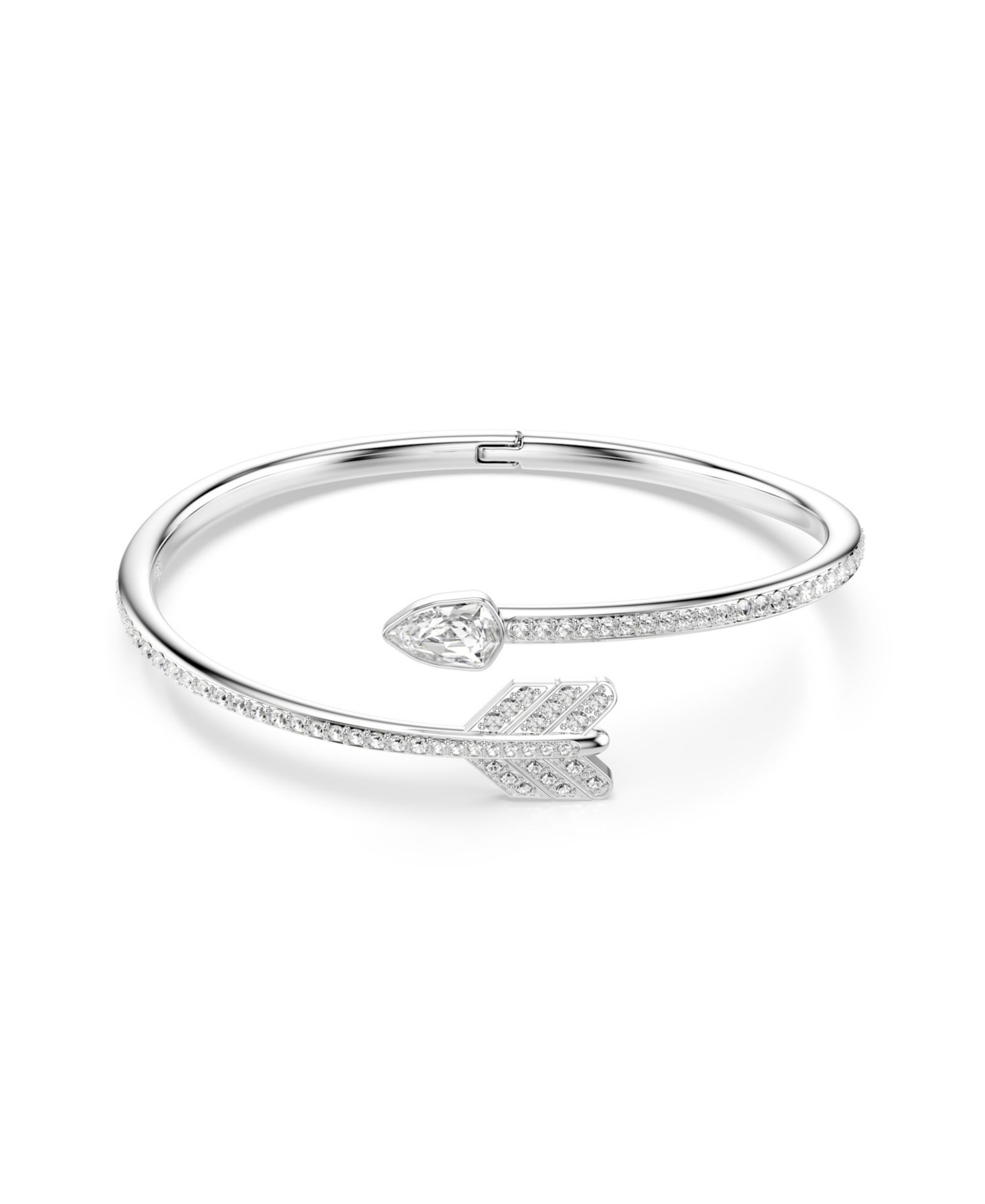 Swarovski браслет Idyllia Mixed Cuts, Arrow, White, Rhodium Plated