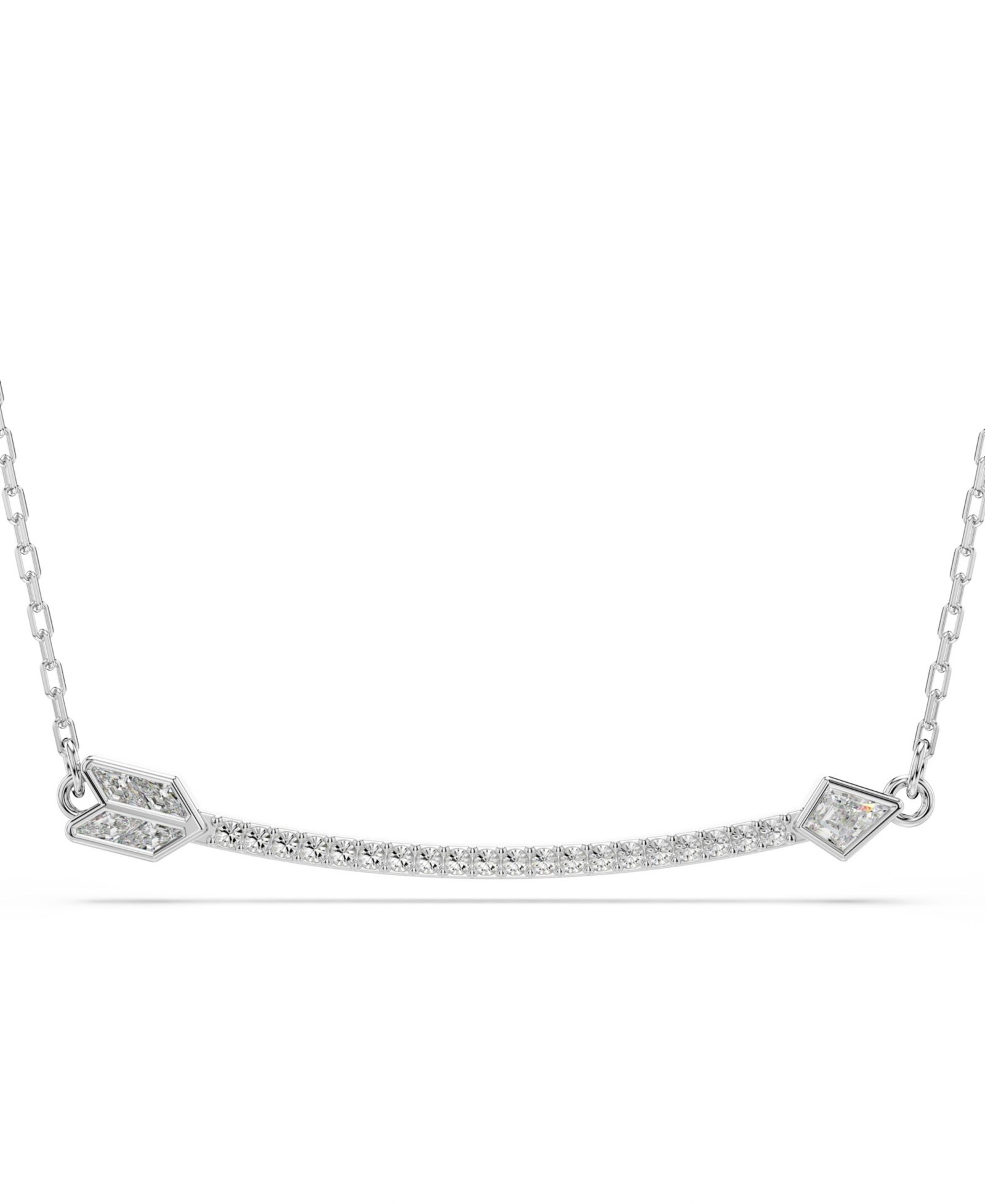 Подвеска Swarovski Mixed Cuts, Arrow, White, Rhodium Plated Idyllia