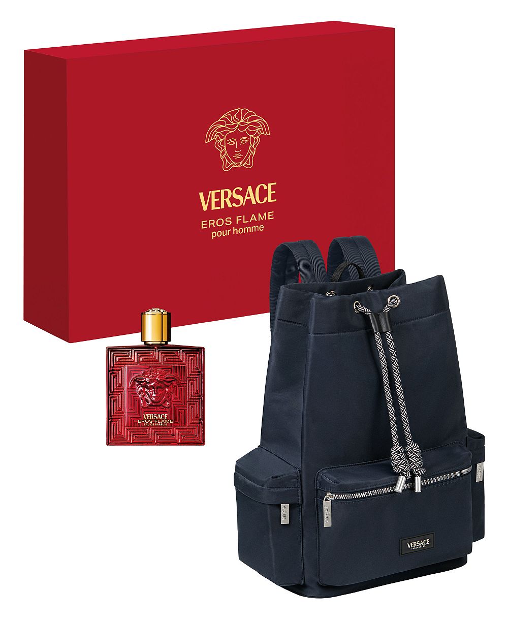 Набор Versace 2-Piece Eros Flame Eau de Parfum Summer Set с рюкзаком