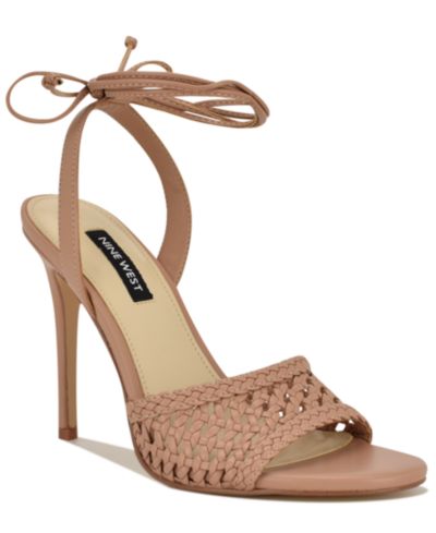 Nine West Женские босоножки Merta с завязками и высоким каблуком