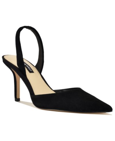 Женские замшевые туфли Nine West Women's Paytie Suede Slingback Stiletto
