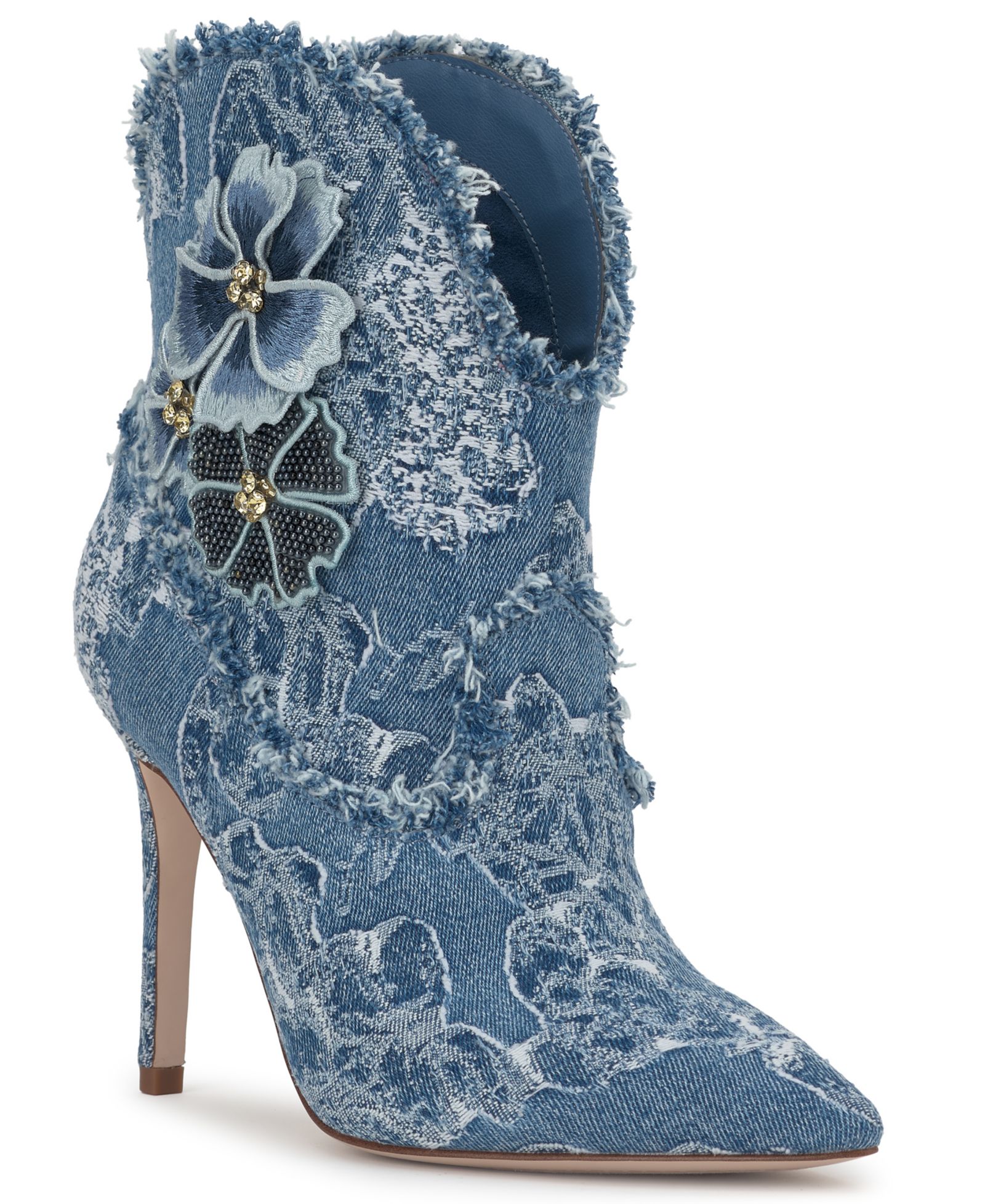 Женские ботильоны Jessica Simpson Plitee Floral Western Stiletto