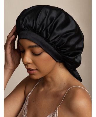 SilkSilky Women's Mulberry Silk Bonnet with Long Ribbons