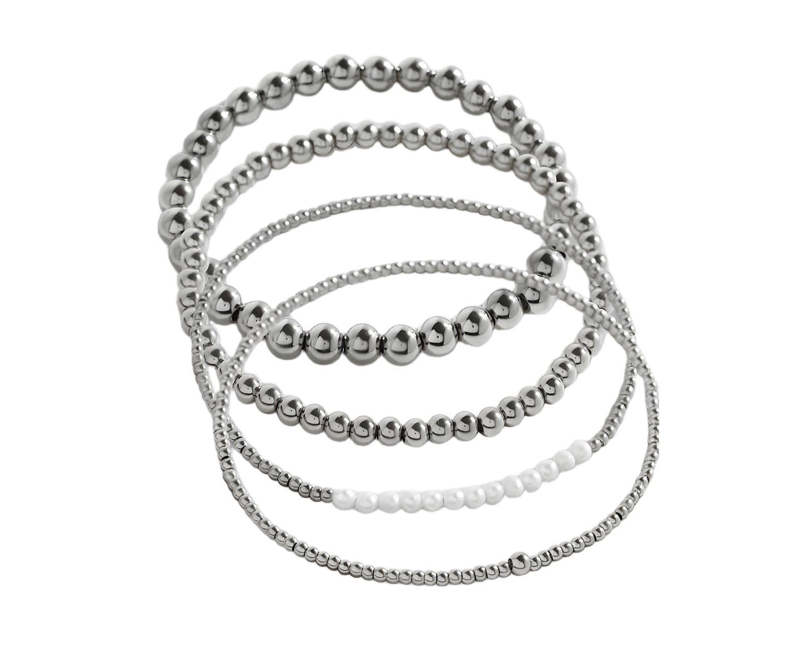 Mint & Lily Everyday Fresh Water Pearl Bracelet Stacking Set