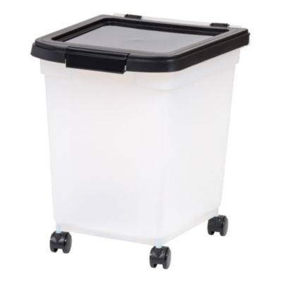 Контейнер для корма IRIS 32.5 Qt/25 Lbs с герметичной крышкой, черный
