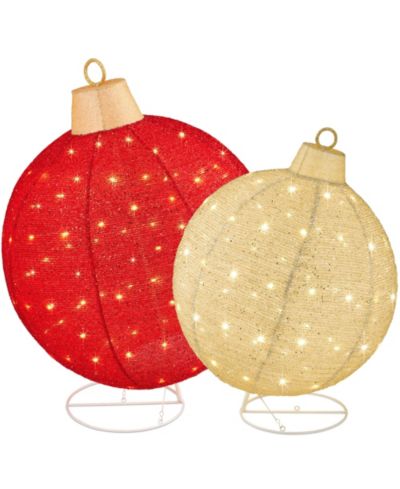 Набор из 2 световых рождественских украшений Best Choice Products Pop-Up Outdoor Holiday Decoration с 220 LED Lights