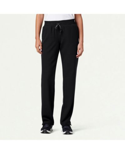 Jaanuu Petite Womens's Xenos 5-Pocket Classic Mid-Rise Scrub Pant