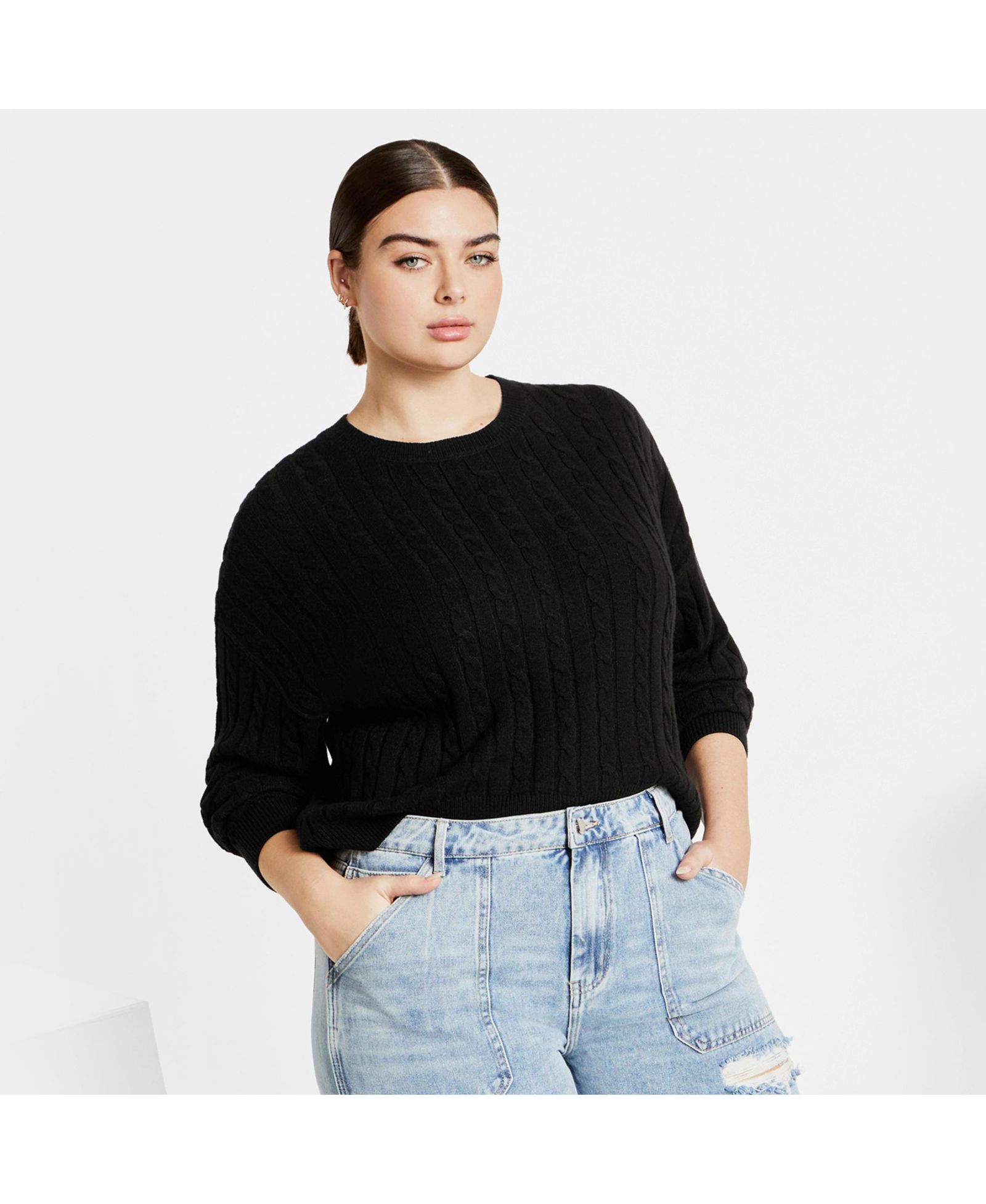 CITY CHIC Plus Size Kenia Knit Sweater