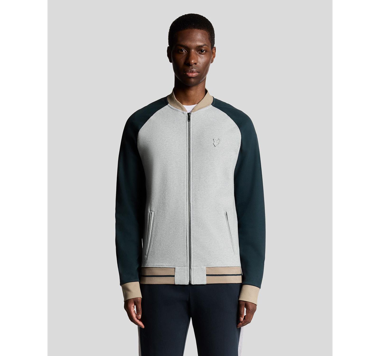 Lyle & Scott Men's Interlock Contrast Raglan Bomber Jacket