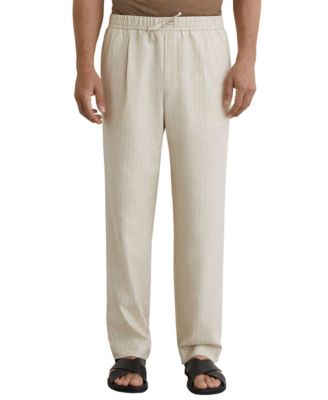 Мужские зауженные брюки REISS Slayman Pinstripe