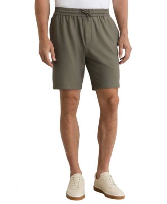 REISS Men's Ajay Drawstring Seersucker Shorts