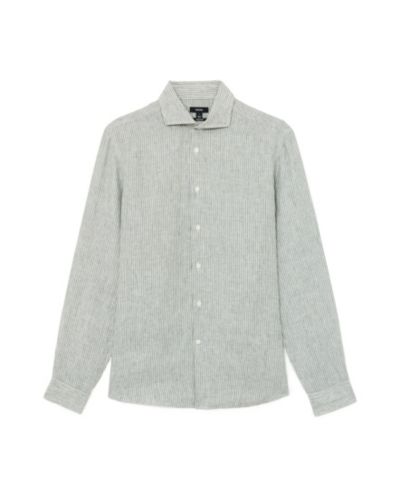 REISS Мужская рубашка Ruban Stripe Linen