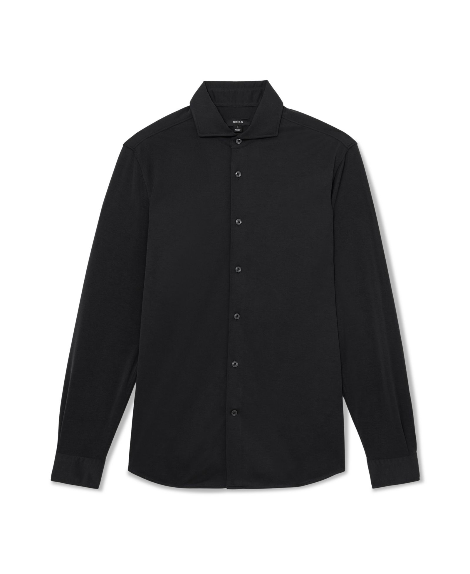 REISS Men's Davaro Regular-Fit Stretch-Modal Cutaway-Collar Shirt