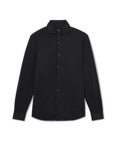 REISS Men's Davaro Regular-Fit Stretch-Modal Cutaway-Collar Shirt