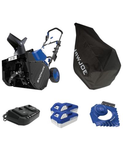 Snow Joe 24 V снегоочиститель IONMAX, 2x4.0-Ач аккумуляторы, двухпортовое зарядное устройство и чехол