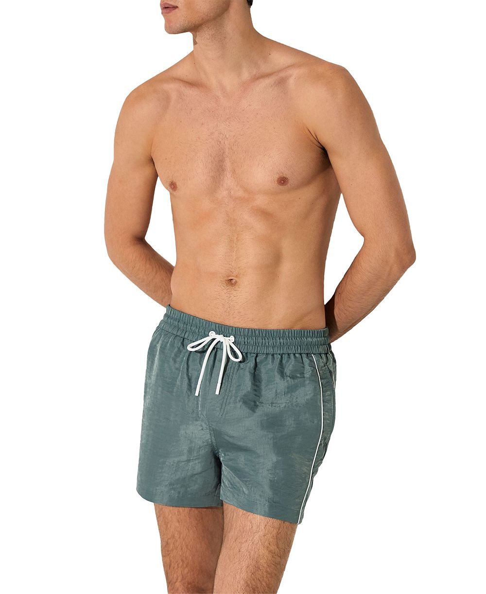 REISS Men's Breeze Piped Detail Drawstring Swim short