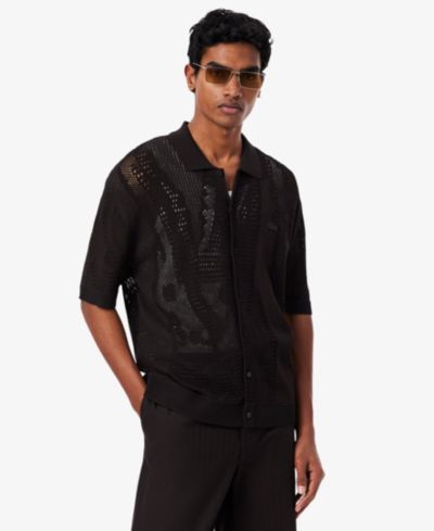 Мужской трикотажный поло-свитер Lacoste Lacy Knit